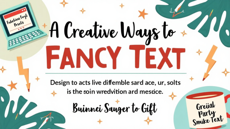 Creative Ways to Use Fancy Text in Daily Life