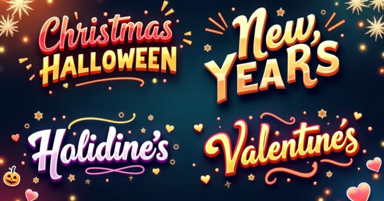 Festive Fancy Text Ideas for Christmas, Halloween, and More Share themed text styles for holidays and special occasions